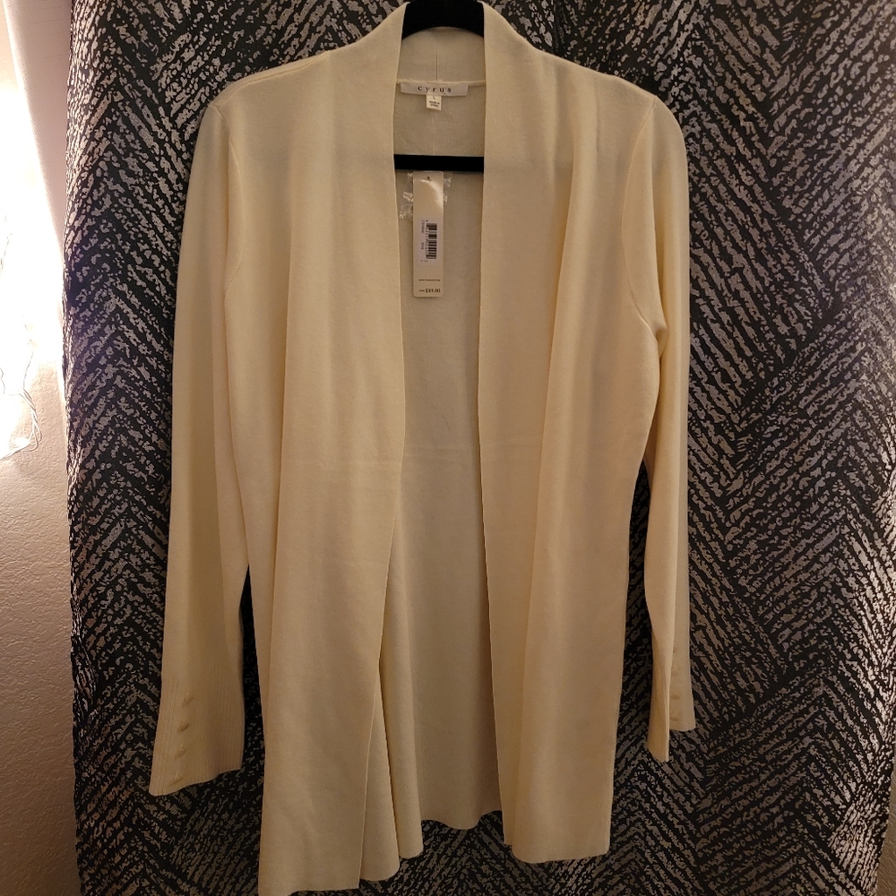 Cyrus Cardigan Canary Yellow Size Large